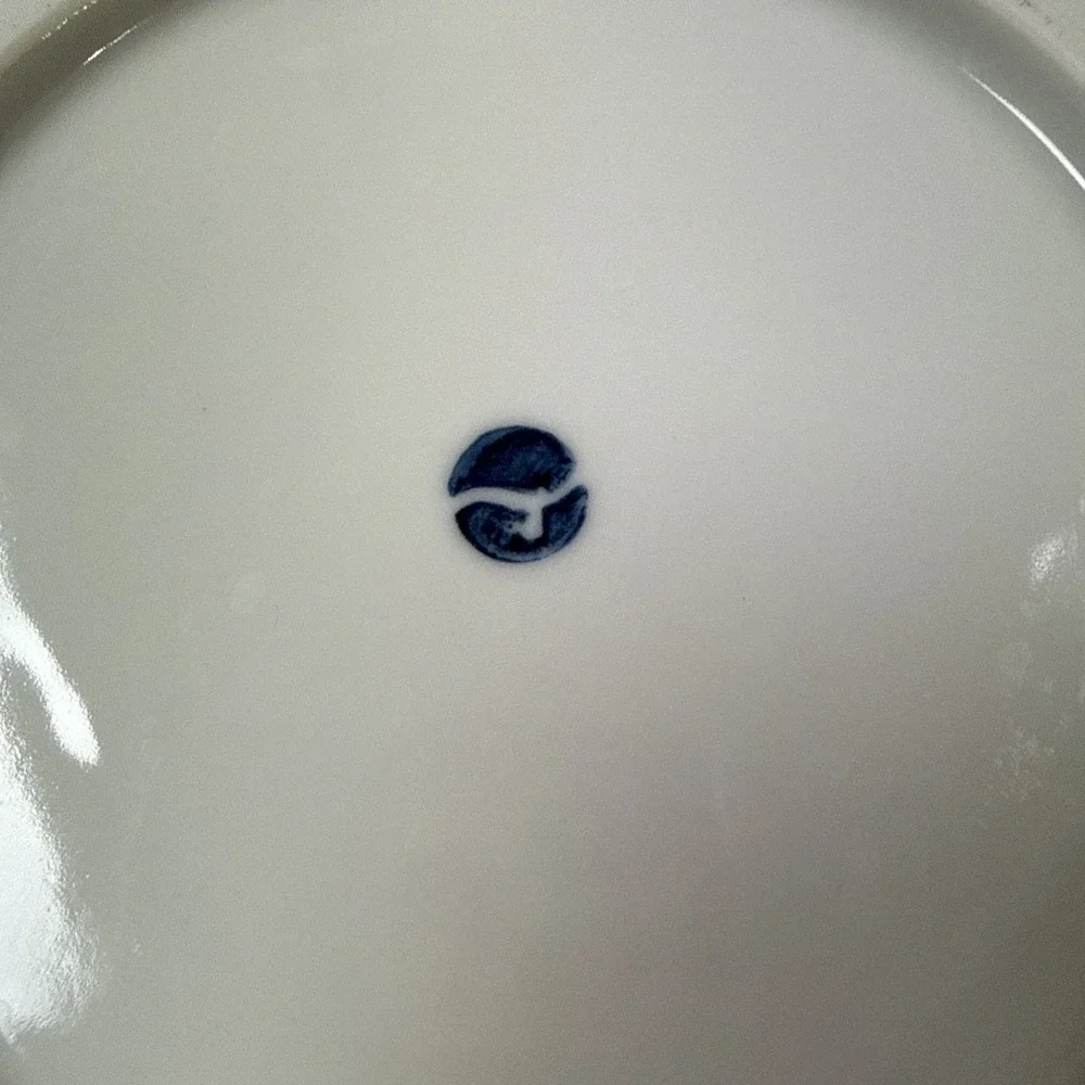 Japanese‎ Style Blue Floral Porcelain Salad Dessert Plate 7.5
